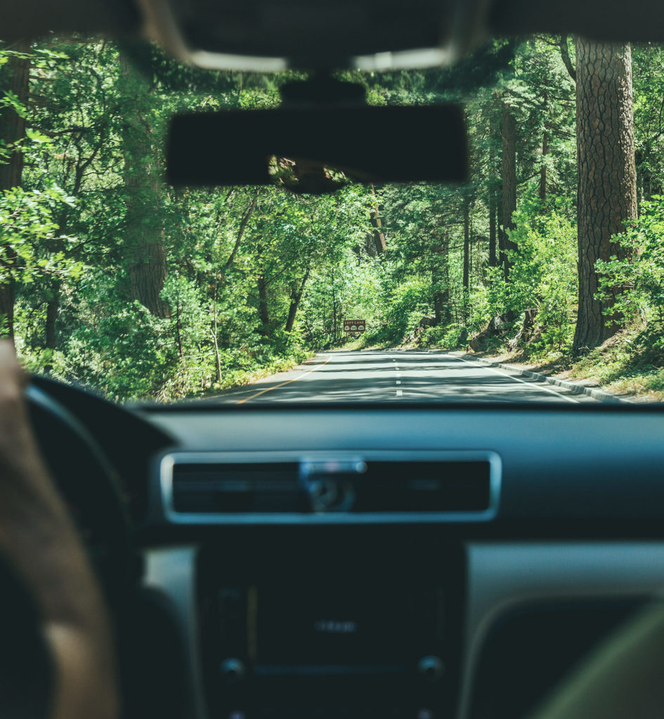 Photo of a person driving a car. Photo credit: Austin Neill, Unsplash.